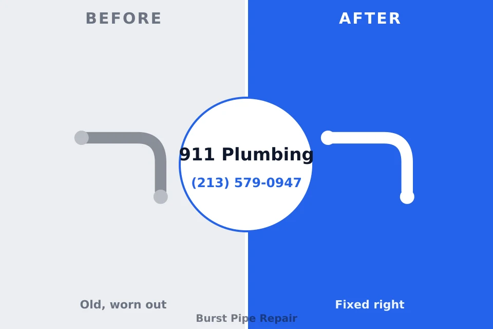 Before and after: plumbing repair Leisuretowne, NJ